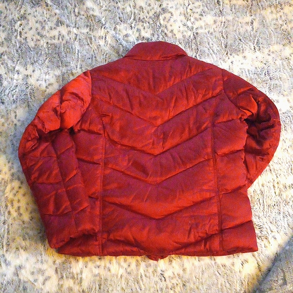 Eddie Bauer Brick Red Down Coat - Picture 3 of 9